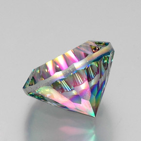 Mystic Quartz Gemstone in 15.1 mm Size for Sale, Mystic Quartz Stone in Top Rainbow Color