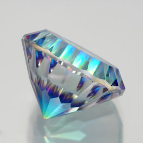 Mystic Quartz Gemstone in 14 mm (calibrated) Size for Sale, Mystic Quartz Stone in Top Rainbow Color