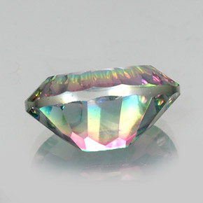 Mystic Quartz Gemstone in 18 x 13 mm (calibrated) Size for Sale, Mystic Quartz Stone in Top Rainbow Color