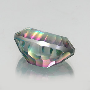Mystic Quartz Gemstone in 18 x 13 mm (calibrated) Size for Sale, Mystic Quartz Stone in Top Rainbow Color