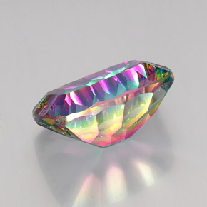 Mystic Quartz Gemstone in 20 x 15 mm Size for Sale, Mystic Quartz Stone in Top Rainbow Color