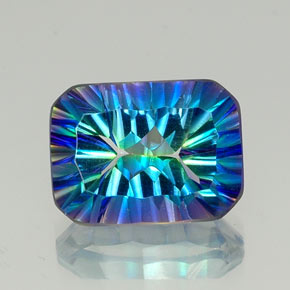 11.51 ct Multicolor Mystic Quartz Gemstone, Mystic Quartz Gem in Octagon Concave Cut Shape for Sale.