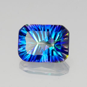 10.03 ct Multicolor Mystic Quartz Stone, Natural Mystic Quartz in Octagon Concave Cut Shape for Sale