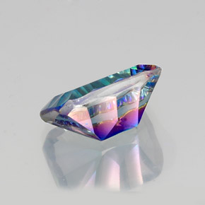 Mystic Quartz Gemstone in 16 x 12 mm (calibrated) Size for Sale, Mystic Quartz Stone in Top Rainbow Color