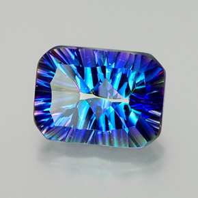 10.52 ct Multicolor Mystic Quartz Stone, Natural Mystic Quartz in Octagon Concave Cut Shape for Sale