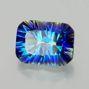 11.25 ct Multicolor Mystic Quartz Stone, Natural Mystic Quartz in Octagon Concave Cut Shape for Sale