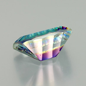 Mystic Quartz Gemstone in 16.1 x 12 mm Size for Sale, Mystic Quartz Stone in Top Rainbow Color