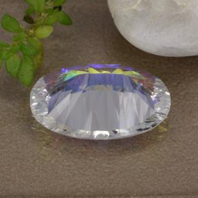 Mystic Quartz Gemstone in 14 x 10 mm (calibrated) Size for Sale, Mystic Quartz Stone in Multicolor Color