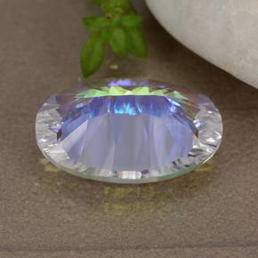 Mystic Quartz Gemstone in 14 x 10 mm (calibrated) Size for Sale, Mystic Quartz Stone in Multicolor Color