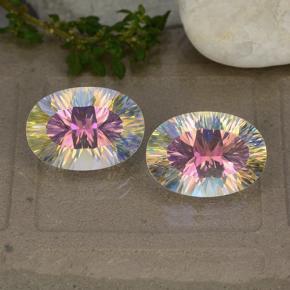 5.3ct Oval Concave Cut Multicolor Mystic Quartz for sale thumb image of 5.3ct Oval Concave Cut Multicolor Mystic Quartz (ID: 482611)