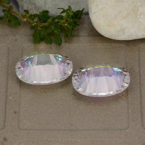 Mystic Quartz Gemstones in 14 x 10 mm (calibrated) Size for Sale, Mystic Quartz Stones in Multicolor Color