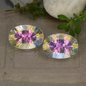 5.4ct Oval Concave Cut Multicolor Mystic Quartz Gem for sale 5.4ct Oval Concave Cut Multicolor Mystic Quartz Gem (ID: 482618)