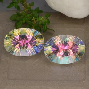 5.2ct Oval Concave Cut Multicolor Mystic Quartz Gem for sale 5.2ct Oval Concave Cut Multicolor Mystic Quartz Gem (ID: 482619)