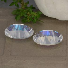 Mystic Quartz Gemstones in 14 x 10 mm (calibrated) Size for Sale, Mystic Quartz Stones in Multicolor Color