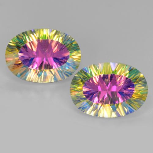 10.4ct Oval Concave Cut Multicolor Mystic Quartz for sale thumb image of 10.4ct Oval Concave Cut Multicolor Mystic Quartz (ID: 482626)