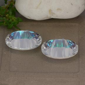 Mystic Quartz Gemstones in 14 x 10 mm (calibrated) Size for Sale, Mystic Quartz Stones in Multicolor Color
