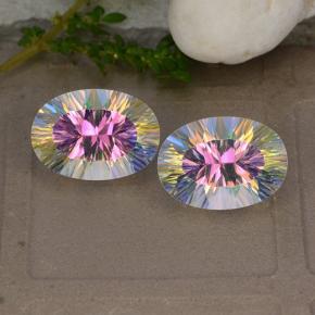5.1ct Oval Concave Cut Multicolor Mystic Quartz Gem for sale 5.1ct Oval Concave Cut Multicolor Mystic Quartz Gem (ID: 482679)