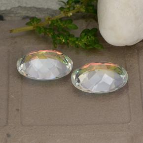 Mystic Quartz Gemstones in 14 x 10 mm (calibrated) Size for Sale, Mystic Quartz Stones in Multicolor Color