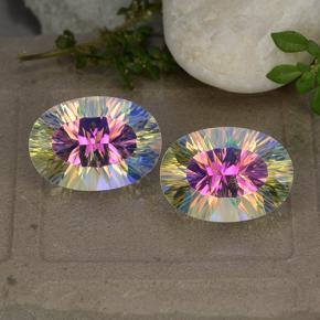 10.8ct Oval Concave Cut Multicolor Mystic Quartz for sale thumb image of 10.8ct Oval Concave Cut Multicolor Mystic Quartz (ID: 482727)