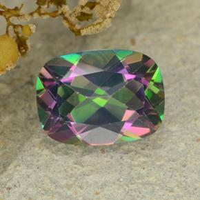 1.53 ct Multicolor Mystic Quartz Gemstone, Mystic Quartz Gem in Cushion-Cut Shape for Sale.