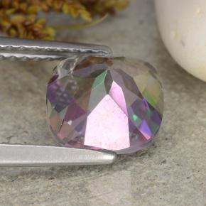 Mystic Quartz Gemstone in 8.1 x 8 mm Size for Sale, Mystic Quartz Stone in Multicolor Color