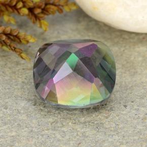 Mystic Quartz Gemstone in 8 x 8 mm Size for Sale, Mystic Quartz Stone in Multicolor Color