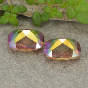 Mystic Quartz Gemstones in 9 x 6.9 mm Size for Sale, Mystic Quartz Stones in Multicolor Color