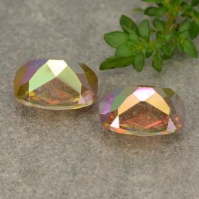 Mystic Quartz Gemstones in 9.1 x 7.1 mm Size for Sale, Mystic Quartz Stones in Multicolor Color