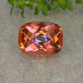 1.93 ct Multicolor Mystic Quartz Gemstone, Mystic Quartz Gem in Cushion Checkerboard Shape for Sale.