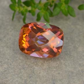 1.93 ct Multicolor Mystic Quartz Stone, Natural Mystic Quartz in Cushion Checkerboard Shape for Sale