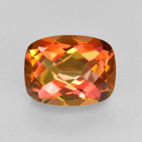 1.91 ct Multicolor Mystic Quartz Gemstone, Mystic Quartz Gem in Cushion Checkerboard Shape for Sale.