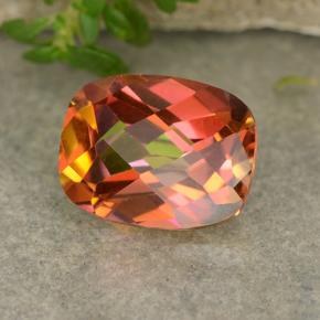 1.84 ct Multicolor Mystic Quartz Stone, Natural Mystic Quartz in Cushion Checkerboard Shape for Sale