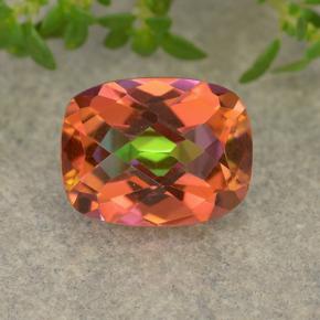 1.72 ct Multicolor Mystic Quartz Gemstone, Mystic Quartz Gem in Cushion Checkerboard Shape for Sale.