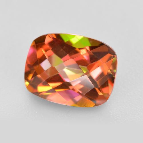 1.89 ct Multicolor Mystic Quartz Stone, Natural Mystic Quartz in Cushion Checkerboard Shape for Sale