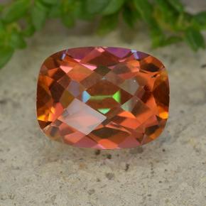 2.03 ct Multicolor Mystic Quartz Gemstone, Mystic Quartz Gem in Cushion Checkerboard Shape for Sale.