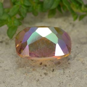 Mystic Quartz Gemstone in 9.1 x 7 mm Size for Sale, Mystic Quartz Stone in Multicolor Color