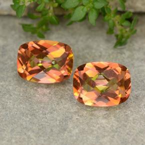 3.46 ctw Multicolor Mystic Quartz Gemstones, Mystic Quartz Gems in Cushion Checkerboard Shape for Sale.