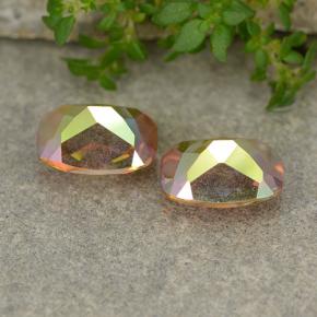 Mystic Quartz Gemstones in 9 x 6.9 mm Size for Sale, Mystic Quartz Stones in Multicolor Color