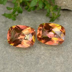 3.57 ctw Multicolor Mystic Quartz Stones, Natural Mystic Quartz in Cushion Checkerboard Shape for Sale