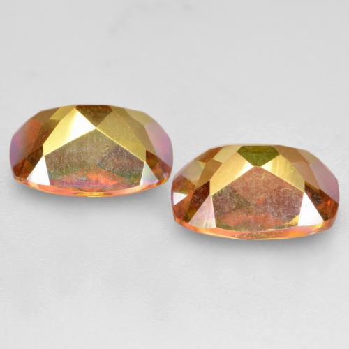 Mystic Quartz Gemstones in 9.1 x 7.1 mm Size for Sale, Mystic Quartz Stones in Multicolor Color
