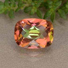 1.82 ct Multicolor Mystic Quartz Gemstone, Mystic Quartz Gem in Cushion Checkerboard Shape for Sale.