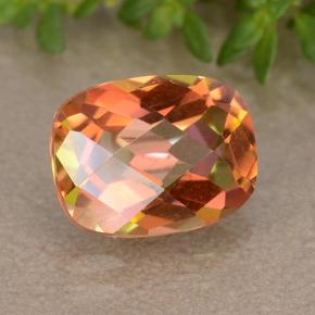 1.81 ct Multicolor Mystic Quartz Stone, Natural Mystic Quartz in Cushion Checkerboard Shape for Sale