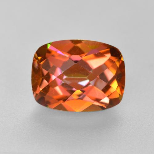 1.83 ct Multicolor Mystic Quartz Gemstone, Mystic Quartz Gem in Cushion Checkerboard Shape for Sale.
