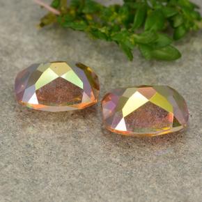 Mystic Quartz Gemstones in 9.1 x 7.1 mm Size for Sale, Mystic Quartz Stones in Multicolor Color
