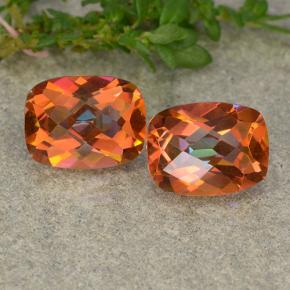 3.48 ctw Multicolor Mystic Quartz Gemstones, Mystic Quartz Gems in Cushion Checkerboard Shape for Sale.
