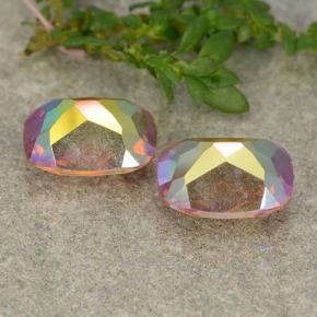 Mystic Quartz Gemstones in 9.1 x 7 mm Size for Sale, Mystic Quartz Stones in Multicolor Color