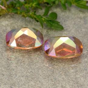 Mystic Quartz Gemstones in 9.1 x 7 mm Size for Sale, Mystic Quartz Stones in Multicolor Color