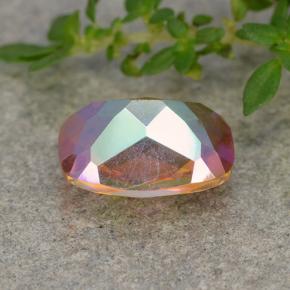Mystic Quartz Gemstone in 9 x 6.9 mm Size for Sale, Mystic Quartz Stone in Multicolor Color