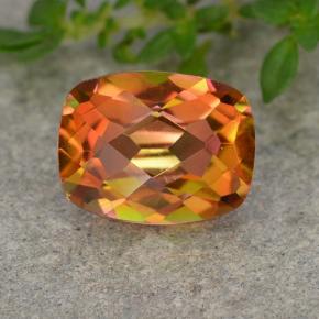 1.81 ct Multicolor Mystic Quartz Gemstone, Mystic Quartz Gem in Cushion Checkerboard Shape for Sale.