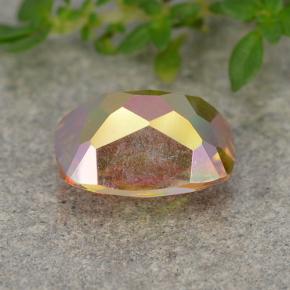 Mystic Quartz Gemstone in 9 x 7 mm Size for Sale, Mystic Quartz Stone in Multicolor Color